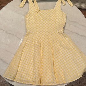Miami Yellow Floral Kids Dress